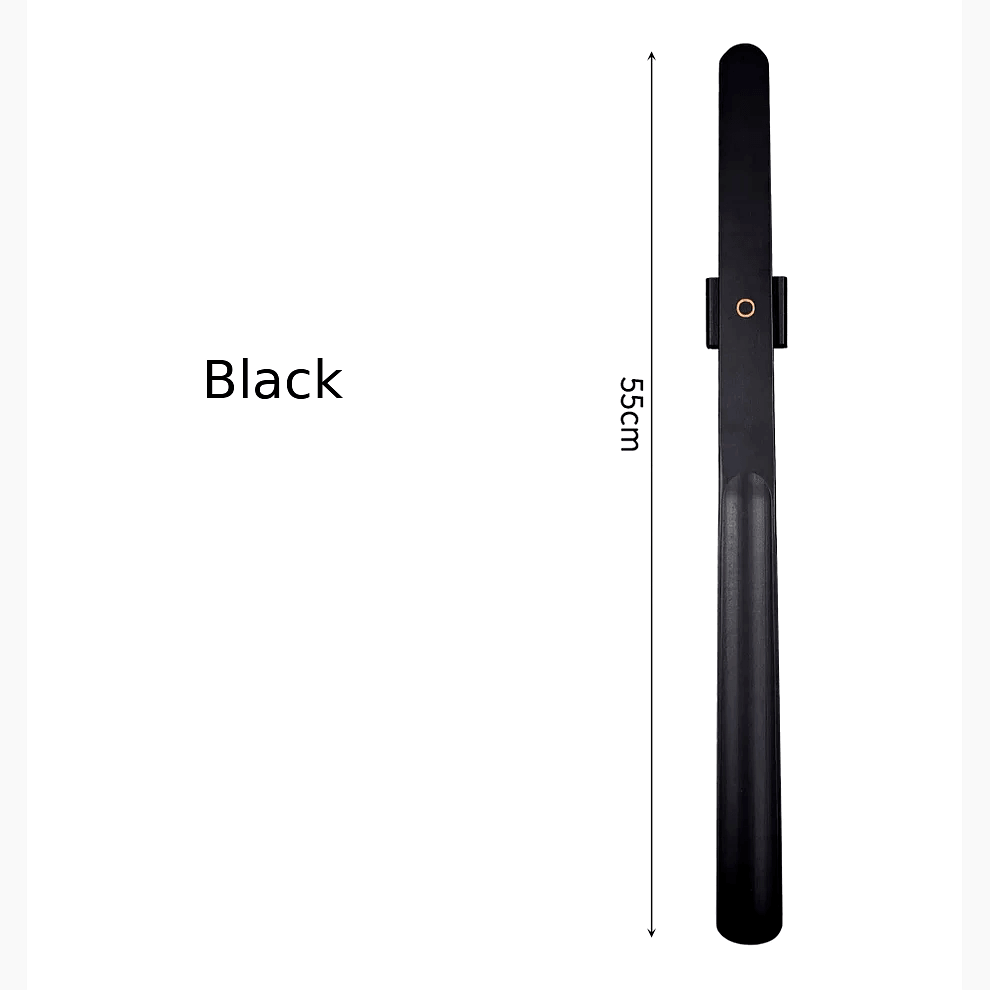 Skohorn massivt trä premium magnet 55cm svart black | TreatMyShoes.com