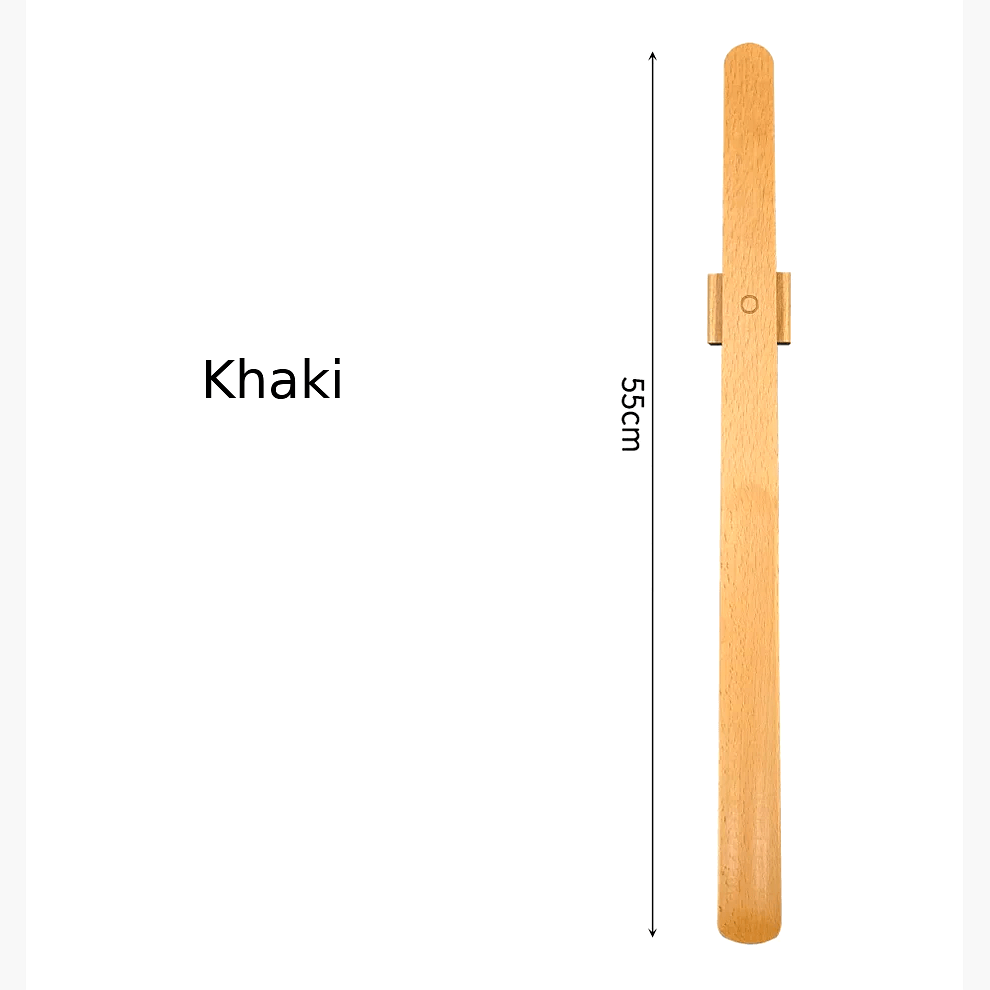 Skohorn massivt trä premium magnet 55cm khaki natur | TreatMyShoes.com