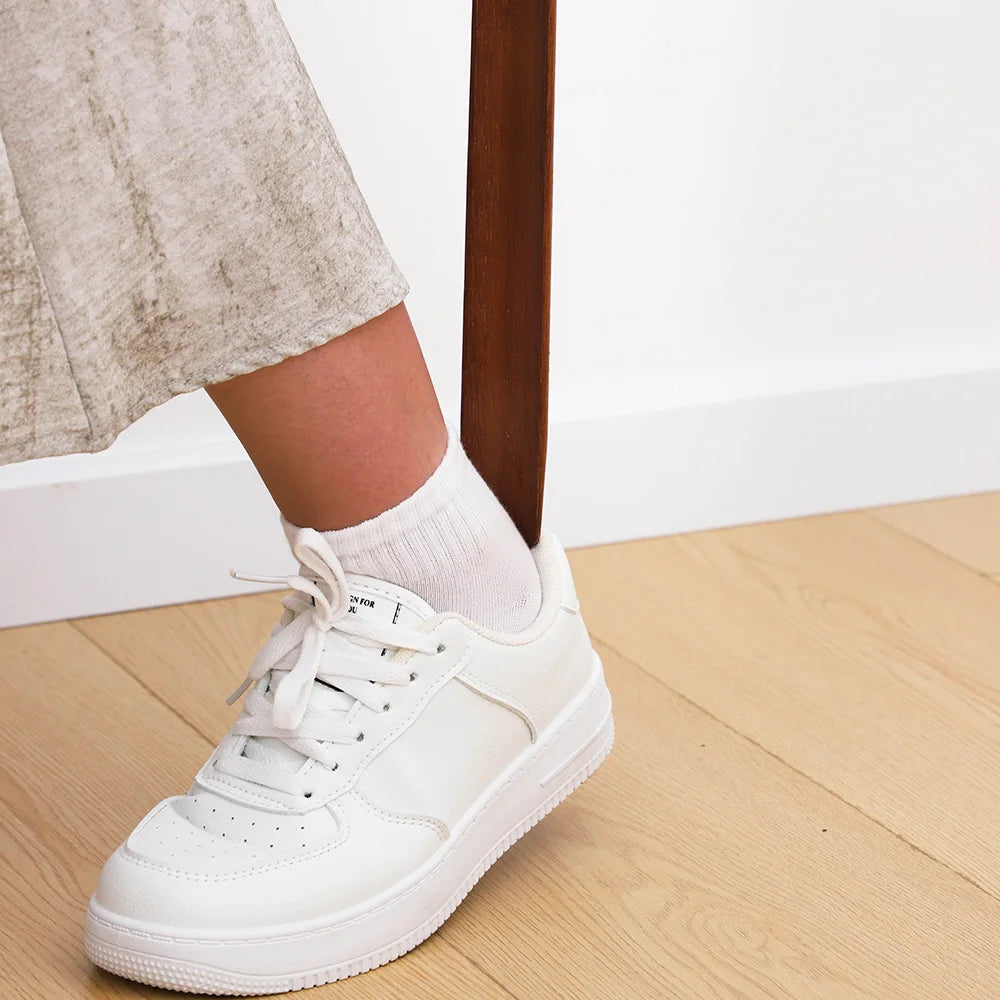 Premium Skohorn - Bokträ 55cm Långt Handtag