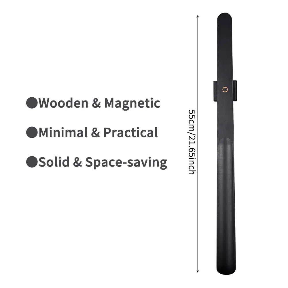 Premium Skohorn - Bokträ 55cm Långt Handtag