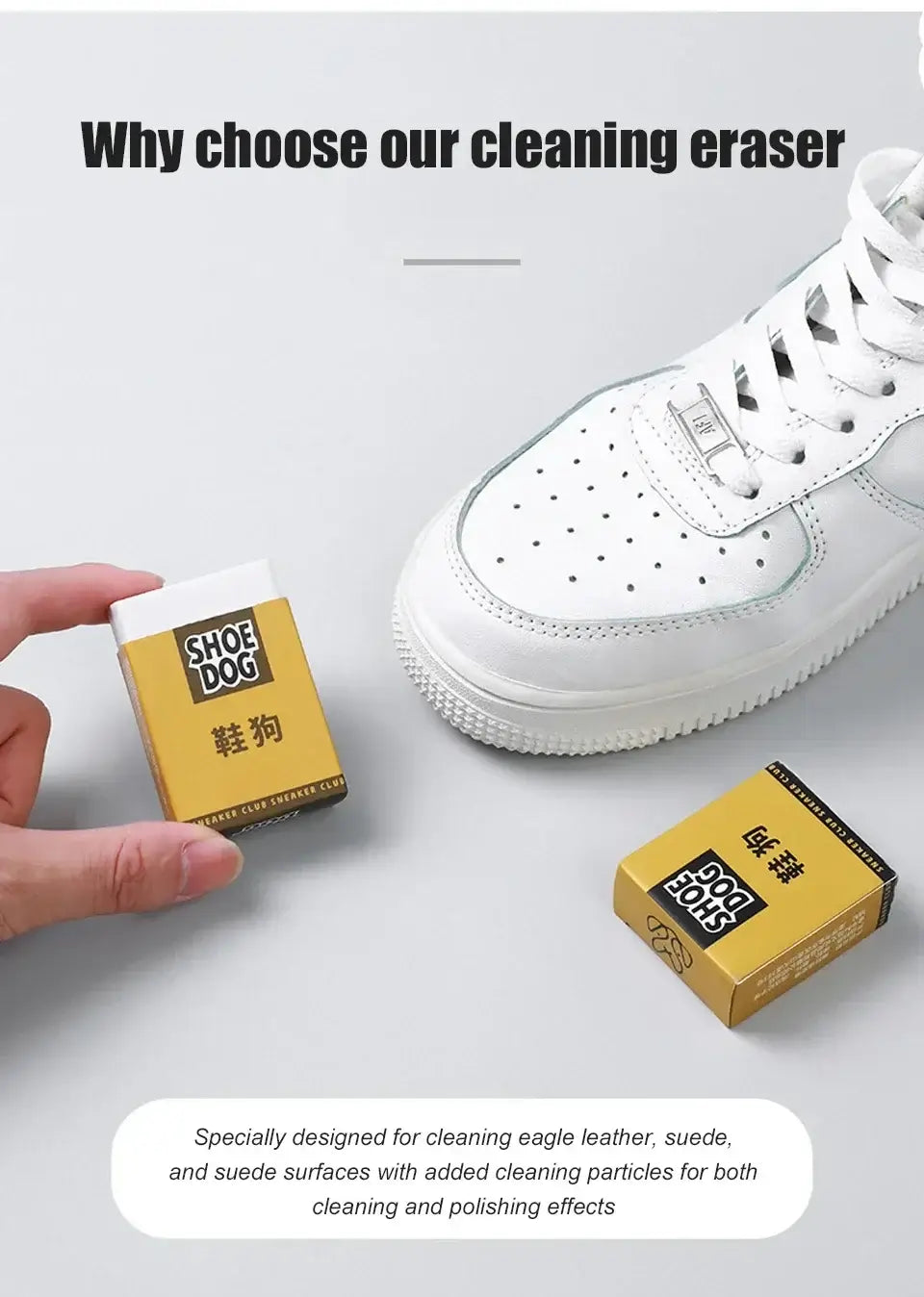 rengöringsblock för mocka och nubuck