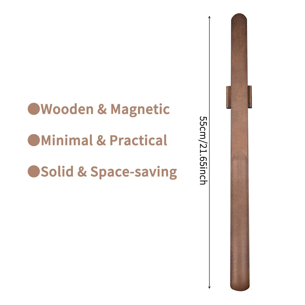 Premium Skohorn - Bokträ 55cm Långt Handtag